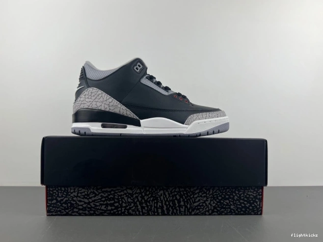Jordan Air 3 DN3707-010 Black Cement 0716